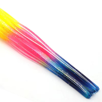 Jupe de remplacement de leurre de pêche à la traîne UV à tête ronde Kewote appât souple artificiel en plomb métal plastique PVC jupes de leurre de calmar