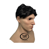 Masques de tête en silicone réalistes fabriqués à la main avec cheveux, haute simulation, pour fêtes, films, cosplay, Halloween