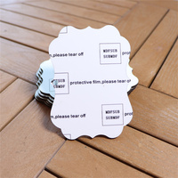 Ornement de Noël personnalisé MDFSUB pour créer des souvenirs durables, en forme de Benelux, 3 mm, blanc brillant, sublimation, 70x110 mm, double face
