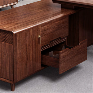 Bureau de direction moderne élégant en bois pour le mobilier de bureau du président Table de direction de bureau classique pour le patron - Product Image 3