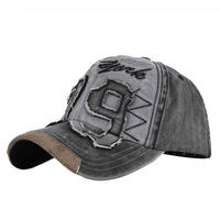 Casquettes de baseball et de basketball vintage en coton pour hommes, style Yankee, avec patchs décontractés et tissu délavé, coloris assortis, vente en gros