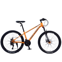 Vélo tout-terrain 24-26 pouces en acier haute teneur en carbone, 21/24/27 vitesses, avec selle confort réglable, idéal pour la ville et la montagne