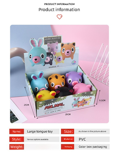 Juguete para aliviar el estrés, juguete divertido de animales que emite sonido al apretar - Product Image 6