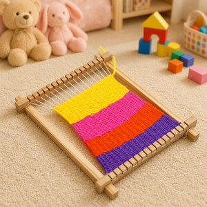Kit de Telar de Madera para Tejer, Herramienta de Tejido Manual DIY, Accesorio de <span class=keywords><strong>Costura</strong></span> para Niños, Manualidades para Principiantes, Juguete de Tejido Hecho a Mano - Product Image 3