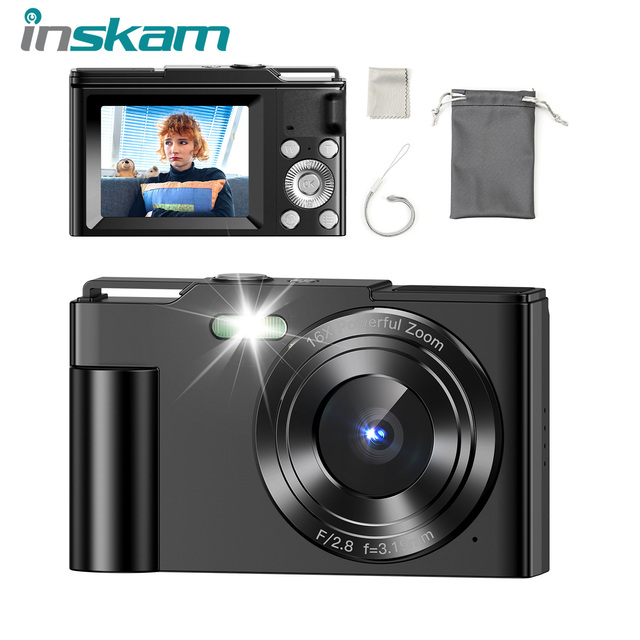 OEM DC01 Mini Retro Vintage 2.4 Inch 48MP 16X Compact HD Digital Camera Zoom Lens China's Small CCD Photo and Video Photography