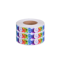 Étiquettes d'emballage personnalisées en forme d'hexagone, autocollantes, imperméables, écologiques, avec logo imprimé, découpe personnalisée, finition brillante