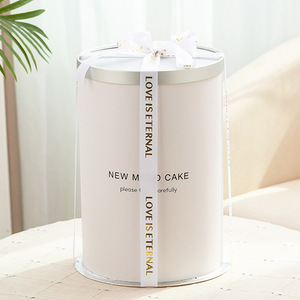 中国工厂<span class=keywords><strong>4</strong></span>/6/8/10/12英寸圆形生日蛋糕盒包装 - Product Image 5