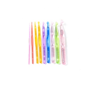 Cheap 9 PCS 15cm Colorful Transparent Plastic <strong>Crochet</strong> <strong>Hooks</strong> <strong>Set</strong> - Product Image 2
