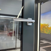 Fenêtre coulissante à pression latérale en verre Low-E à rupture de pont thermique haute performance