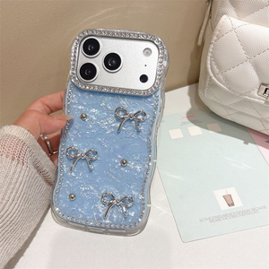 Coque de téléphone de luxe à motif diamant et strass antichoc pour iPhone 18, 17, 16 Pro Max, et coque antichoc à strass pour iPhone 17 - Product Image 4