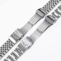Bracelet en acier inoxydable de qualité supérieure compatible avec les montres Seiko SKX007/009, fermoir de sécurité pour plongée, bracelet de montre 19 20 21 22MM