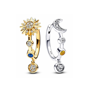 Pendientes de Cadena con Dijes de Plata 925 <span class=keywords><strong>Serie</strong></span> <span class=keywords><strong>ME</strong></span>, Oro Rosa, como Regalo de San Valentín, Compromiso o Aniversario - Product Image 5