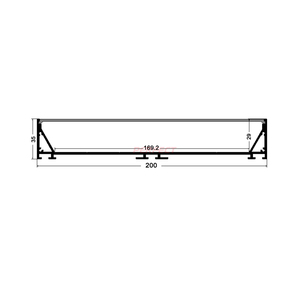 ZL-20035 200*35Mm Permukaan Dipasang Ultra Lebar 200Mm Led Profil <span class=keywords><strong>Aluminium</strong></span> untuk Strip Led - Product Image 4
