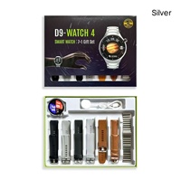 Reloj Inteligente D9-watch 4 IPS 7 en 1 con Correas de Gel de Sílice, Cargador Inalámbrico IP67, Llamadas Bluetooth, Batería de Gran Capacidad, Monitor de Sueño, Calendario, Multifunción