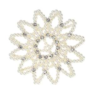 Strass Crochet <span class=keywords><strong>Chignon</strong></span> Couverture Élastique À La Main Crochet Perle Cheveux Snood Filet À Cheveux pour Femmes Filles Ballet Danse Patinage - Product Image 3