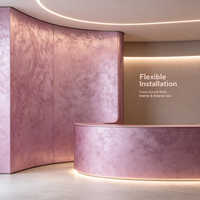 Article populaire : Panneau mural décoratif doré, panneau métallique à faible entretien pour mur d'entrée de villa, revêtement mural intérieur
