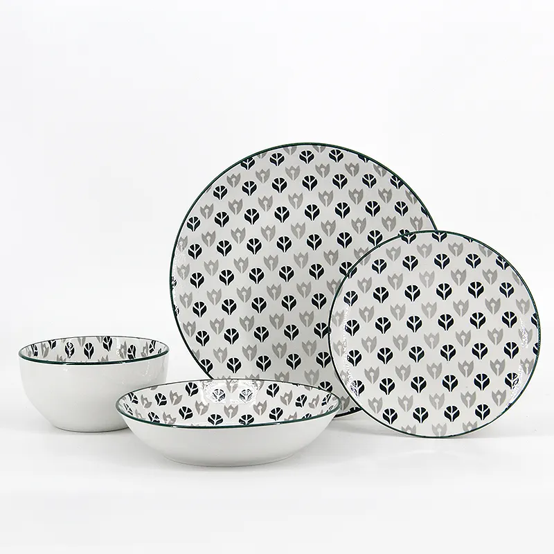 Wholesale prices for dinnerware sets luxury plate turkish dinnerware set