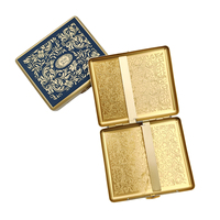 Étui à cigarettes vintage en métal doré avec logo personnalisé, décoratif, gravé de motifs floraux, porte-cigarettes de poche