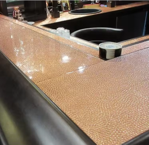 Placa de Acero Inoxidable 304 con Textura Martillada, Estándar JIS EX780, Espesor de 0.5-0.8 mm, Panel Decorativo Metálico para Interiores, Personalizable - Product Image 2