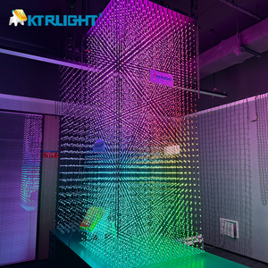 P62 4M 50cm * 50cm 3D ma trận <span class=keywords><strong>LED</strong></span> màn hình sân khấu RGB <span class=keywords><strong>pixel</strong></span> Lights với hiệu ứng tương tác hiển thị DMX512 chế độ điều khiển tổ chức sự kiện chiếu sáng - Product Image 1
