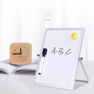 Small Dry Erase <strong>Whiteboard</strong> for Desk 6" X 8" - Magnetic Desktop Portable <strong>Mini</strong> Double-Sided White Board Dry Erase Easel - Product Image 1