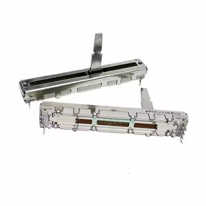 Potentiomètre à glissière droite 60 mm <span class=keywords><strong>Pioneer</strong></span> DJM <span class=keywords><strong>350</strong></span> 600 700 800 Push Fader pour table de mixage DJ B10KX2 avec poignée de 20 mm - Product Image 1