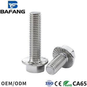 Fournisseur direct d'usine, boulons à bride hexagonale en acier inoxydable, filetage métrique simple - Product Image 3
