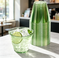 Gobelets en plastique PET transparents jetables de haute qualité pour boissons glacées, cocktails, jus, fêtes, mariages, pique-niques (vente en gros)