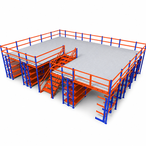 Rak Platform Mezzanine Baja Kustom untuk Penyimpanan Gudang dan Area Pengambilan Barang - Product Image 2