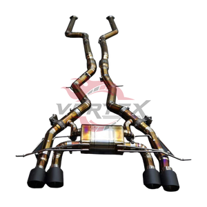 Sistema de Escape Catback con Válvulas de Aleación de Titanio Grado 5 Vortex para M2 G87 3.0T, Acabado Azul Quemado, Alto Rendimiento, Soldado con TIG - Product Image 2