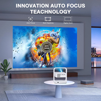 Mini-projecteur intelligent Android 14 personnalisable avec Wi-Fi et écran miroir, 4K, pour cinéma maison et utilisation extérieure
