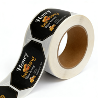Étiquettes personnalisées pour pots de confiture et bouteilles, impression dorée, autocollants étanches en vinyle pour couvercles, pour l'emballage alimentaire