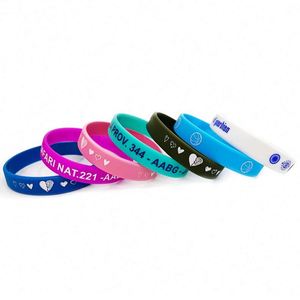 Bracelet en silicone personnalisable pour équipe, avec lettrage DIY, pour activités de groupe et publicité - Product Image 5