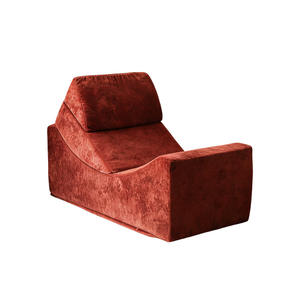 Sillón Flotante Plegable Han Doubao, Color Coral, de Tela y Esponja, para Sala de Estar, Niños y Adultos - Product Image 5