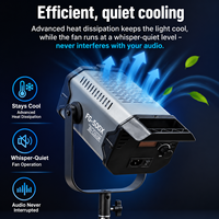 FG 500X Lumière de studio professionnelle COB 500W haute puissance bicolore 2700~6500K IRC 97 modes de contrôle multiples pour photographie