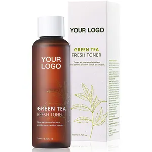 Natural Vegan Skincare Green Tea Facial Balancing Toner Deep Moisturizing Green Tea Face Toner