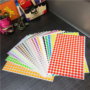 Stiker Titik Perekat 10mm 240pcs/lembar Kertas Berlapis Label Segel Food Grade Dekal Kreatif untuk Kantor, Taman Kanak-Kanak, Ruang Kelas - Product Image 2