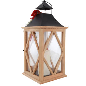 Lanterne <span class=keywords><strong>Natalizie</strong></span> da Tavolo a LED, Ornamenti <span class=keywords><strong>in</strong></span> <span class=keywords><strong>Legno</strong></span>, <span class=keywords><strong>Portacandele</strong></span> e Vasetti per Candele, Regali Luminosi per la Stagione Festiva - Product Image 5