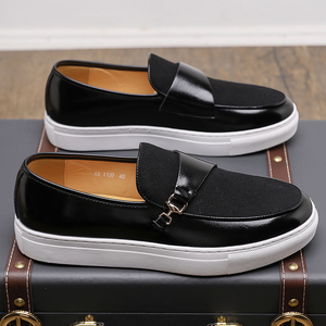 Collection de chaussures habillées et de richelies pour hommes en cuir véritable, mocassins décontractés à bout pointu et richelies rétro, faciles à enfiler, grandes tailles - Product Image 2