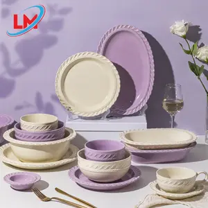Современные керамические салатные тарелки в скандинавском стиле, сервировочные тарелки, наборы посуды, кофейные кружки из французского фарфора