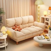 Sofá Cama Plegable de 2 Plazas, con Estructura Metálica, para Dormitorio o Sala de Estar, Convertible, de Doble Uso, Estilo Moderno y Minimalista