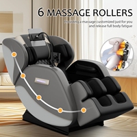 Vente directe, prix bas, fauteuil de massage de luxe à gravité zéro 8D avec chauffage, massage complet du corps et des jambes pour les soins personnels