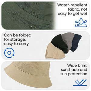 Chapeau Bob pour le trekking et les voyages en plein air, pour un usage quotidien, circonférence de la tête 58 cm - Product Image 4