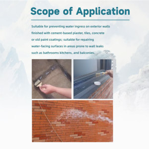 AJIELIAN Colle acrylique transparente écologique imperméable <span class=keywords><strong>pour</strong></span> usage en construction |   Scellant résistant et durable <span class=keywords><strong>pour</strong></span> toit de maison, balcon, toilettes - Product Image 3