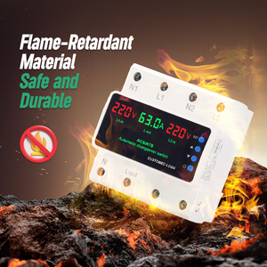 Protector de Sobretensión/Subtensión Soltree ATS, Interruptor de Transferencia Automática de Doble Potencia con Pantalla de Tres Vías, Corriente Trifásica 63A 80A <span class=keywords><strong>100A</strong></span> - Product Image 4
