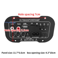 Toptan A5 profesyonel Mini amplifikatör DC12V 24V ev ve araç ses Metal kurulu dahili bluetooth Subwoofer alıcı USB mikser