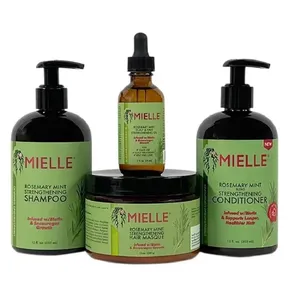 Productos más vendidos 2024 aceite esencial para el cuidado del cabello aceite esencial de menta de Romero American Mielle reparación suave hidratante