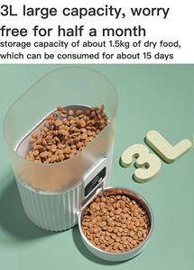 वाईफाई वीडियो रिमोट फीडिंग बुद्धिमान पालतू स्वचालित फीडर पर्यावरण पर्यावरण अनुकूल प्लास्टिक बिल्ली कुत्ते भोजन समय संरक्षण - Product Image 5