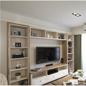 Escaparate de TV de madera con diseño personalizado para sala de estar, mueble moderno con pantalla modular, armarios de TV de almacenamiento - Product Image 3