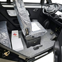 Voiture électrique miniature Holladay 1200W à 4 roues, frein à disque LSV, 2 places, fermée, avec toit ouvrant, Bluetooth, caméra de recul HD